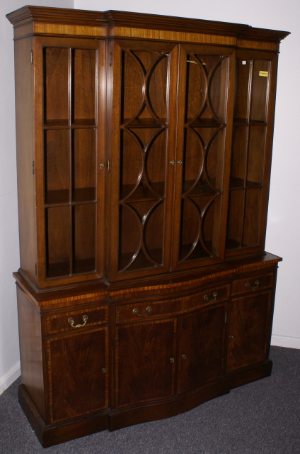 Weekly yoga classes | online | chair yoga (tuesdays) & slow flow (thursdays) rsvp. Fancher Furniture Company banded inlaid mahogany china cabinet